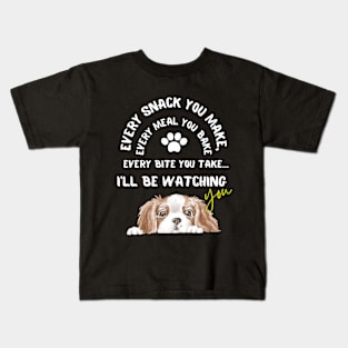 Dog man I'll be watching you Kids T-Shirt